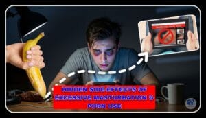 A tired young man sitting alone in a dark room affected by digital addiction.