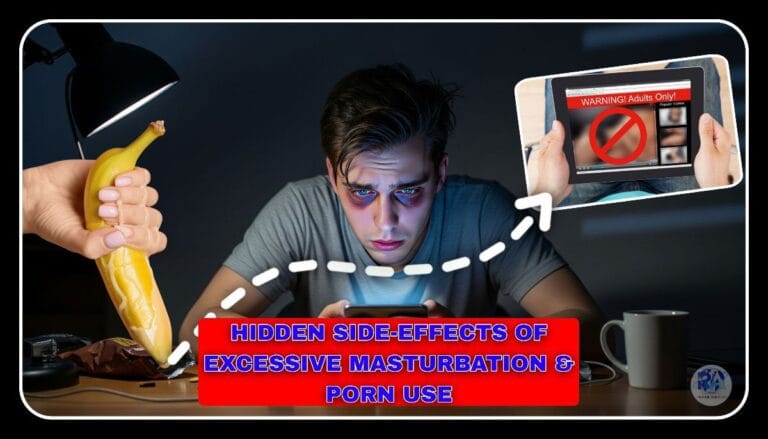 A tired young man sitting alone in a dark room affected by digital addiction.