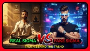 Real Sigma Meaning Authentic Masculinity Concept