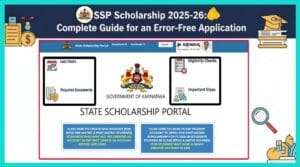 Students checking SSP Scholarship 2025-26 last date and applying online on Karnataka SSP portal.