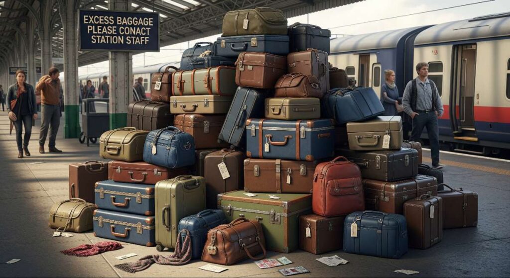 Excess luggage booking system in Indian Railways