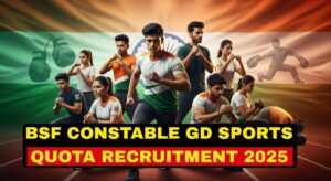 BSF Constable GD Sports Quota Recruitment 2025 for 549 sportsperson vacancies