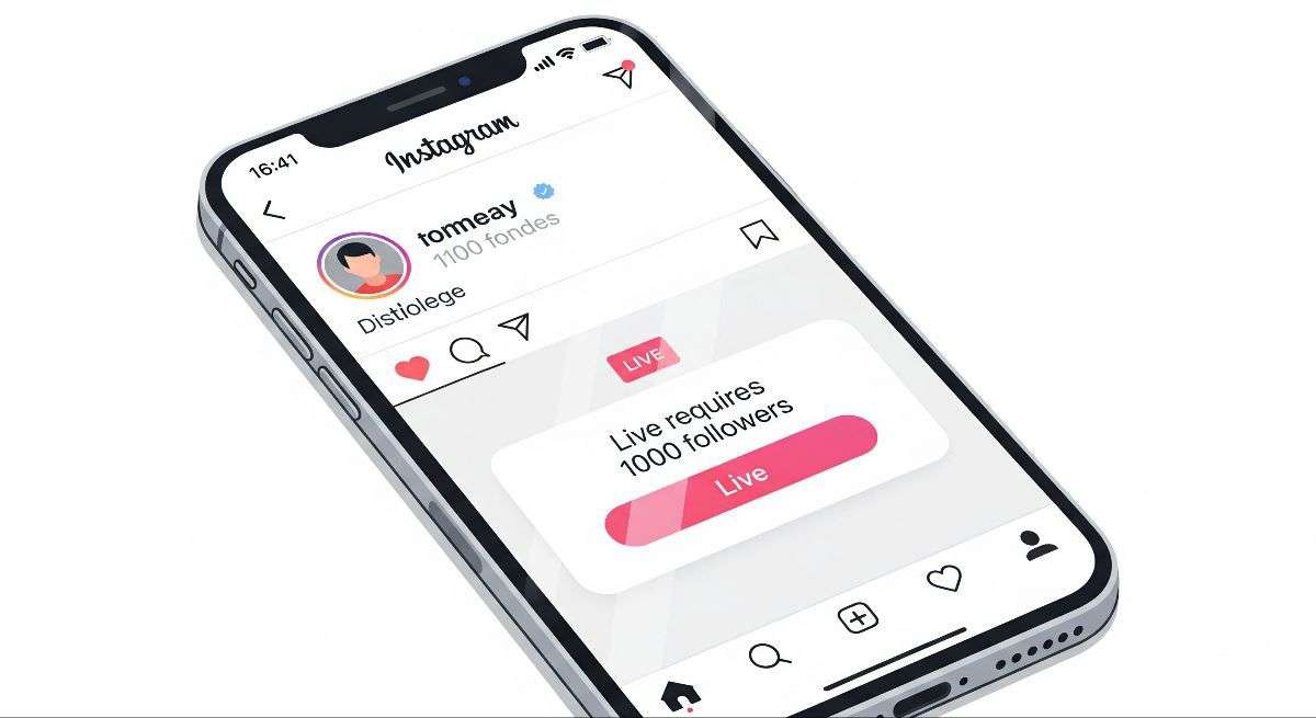 Instagram live option missing due to 1000 followers rule update by Meta