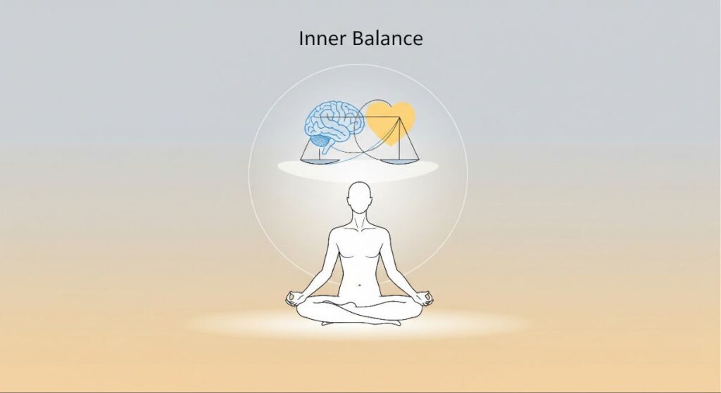 Balance between emotions and rational thinking in psychology