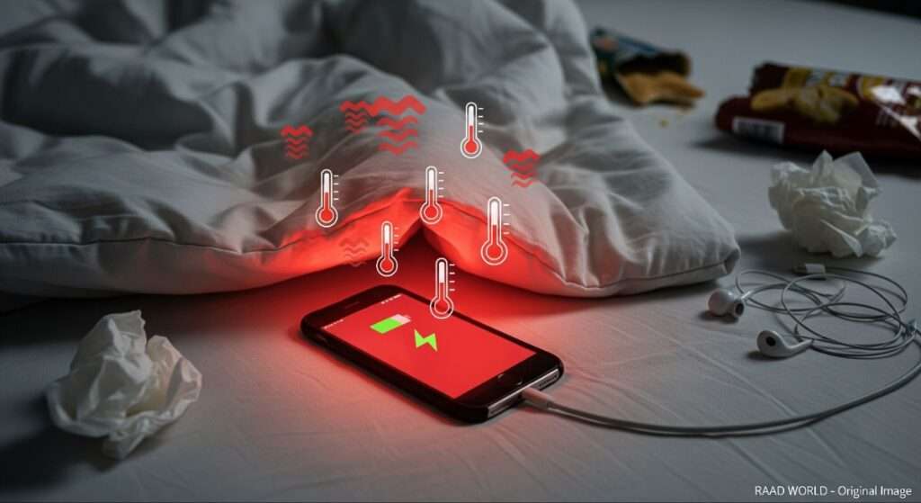 mobile charging mistake causing overheating