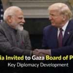 Indian Prime Minister Narendra Modi and former US President Donald Trump during diplomatic talks related to the Gaza Board of Peace initiative
