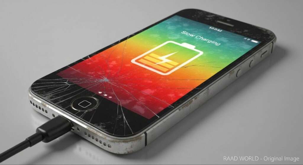 old phone battery heating while charging