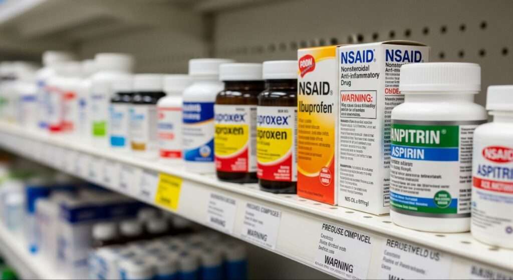 Regulated painkiller medicines in an Indian pharmacy