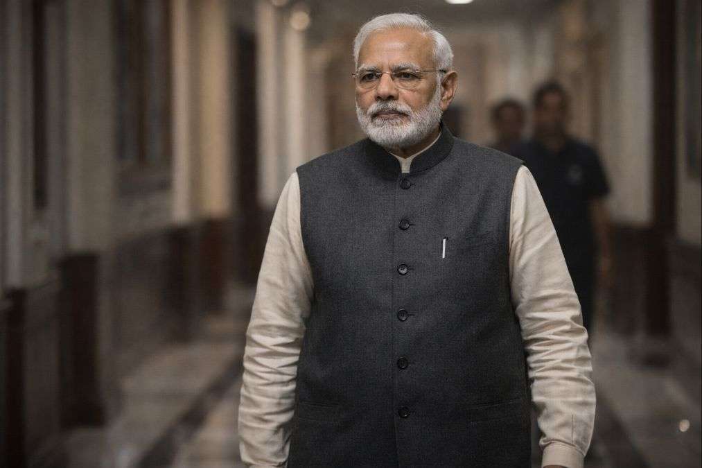 Narendra Modi reflecting on his political journey and leadership path