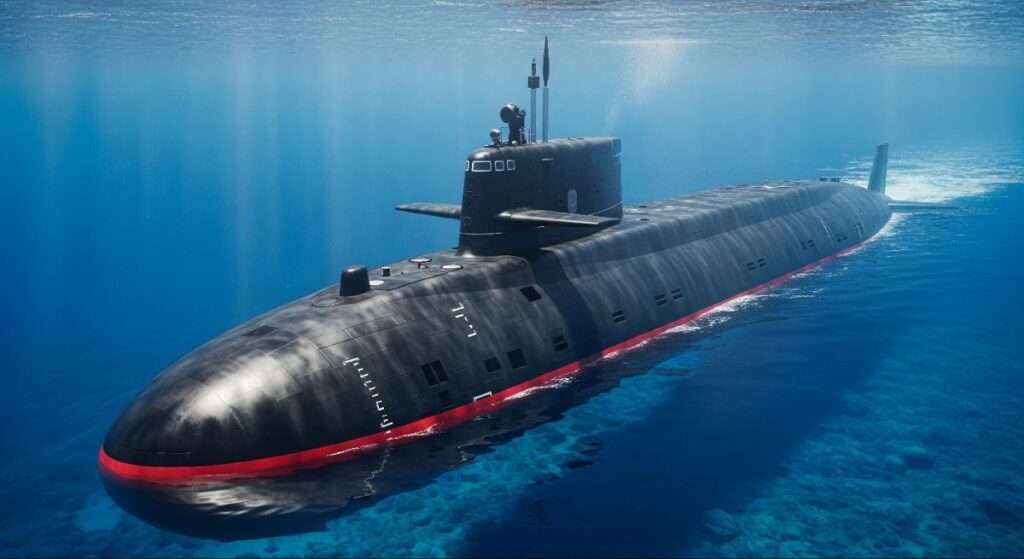 Indian Navy next generation submarine under Project-75(I) with advanced AIP technology at sea