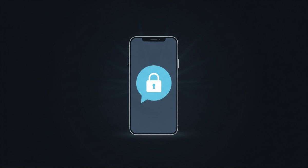 Symbolic illustration highlighting Signal app’s strong privacy and minimal data collection approach.