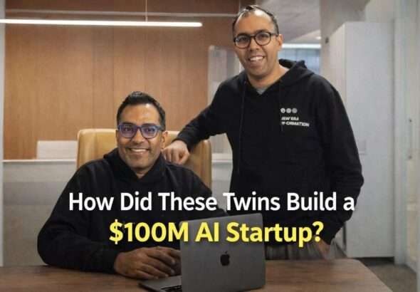 Mukund Jha and Madhav Jha, founders of Emergent Labs, discussing their $100M AI startup that builds web and mobile apps using artificial intelligence.