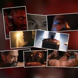 Yash as Raya in Toxic movie 2026 intense cinematic collage featuring dramatic close-ups and action visuals