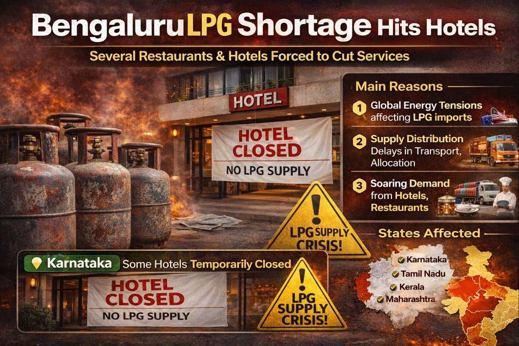 Bengaluru LPG shortage crisis affecting hotels and restaurants in Karnataka RAAD WORLD AI Generated Image