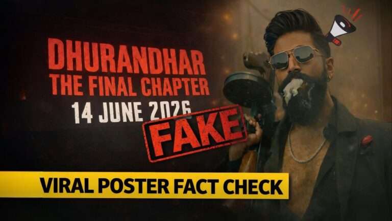 Dhurandhar 3 viral poster fake or real 14 June 2026 release date fact check
