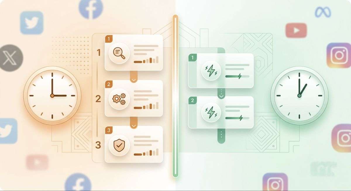India content takedown timeline comparison showing 3 hour vs 1 hour rule with clock illustration and social media concept