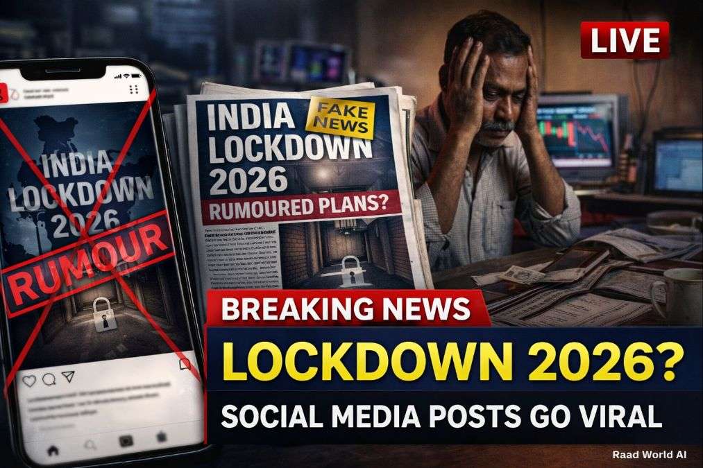 India lockdown 2026 viral social media posts fake news breaking news fact check worried man financial crisis rumour