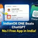 IndianOil ONE app surpassing ChatGPT to become the number one free app on the Google Play Store in India due to a surge in LPG booking downloads