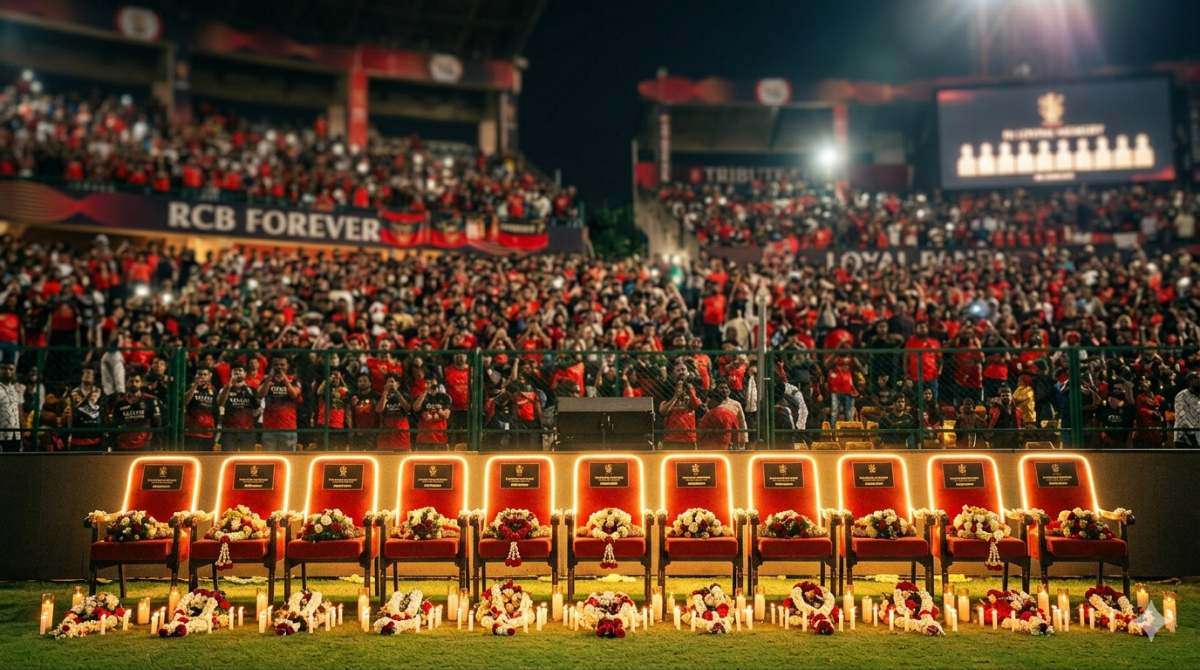 11 empty seats tribute for Bengaluru stampede victims in RCB stadium