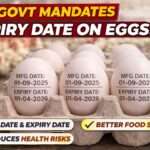 UP Government mandates expiry date on eggs showing manufacturing date and expiry date printed on egg shells for food safety