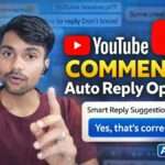 YouTube Comments Auto Reply Option AI Smart Reply feature thumbnail with creator explaining new update