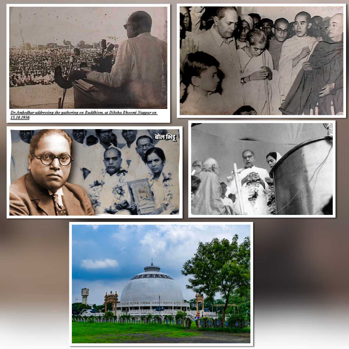 Ambedkar Buddhism conversion ceremony 1956