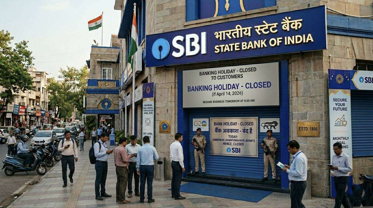 April 2026 bank holidays India State Bank of India branch calendar concept
