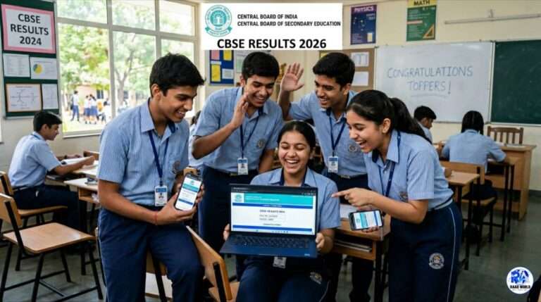 Students checking CBSE Class 10 Result 2026 online