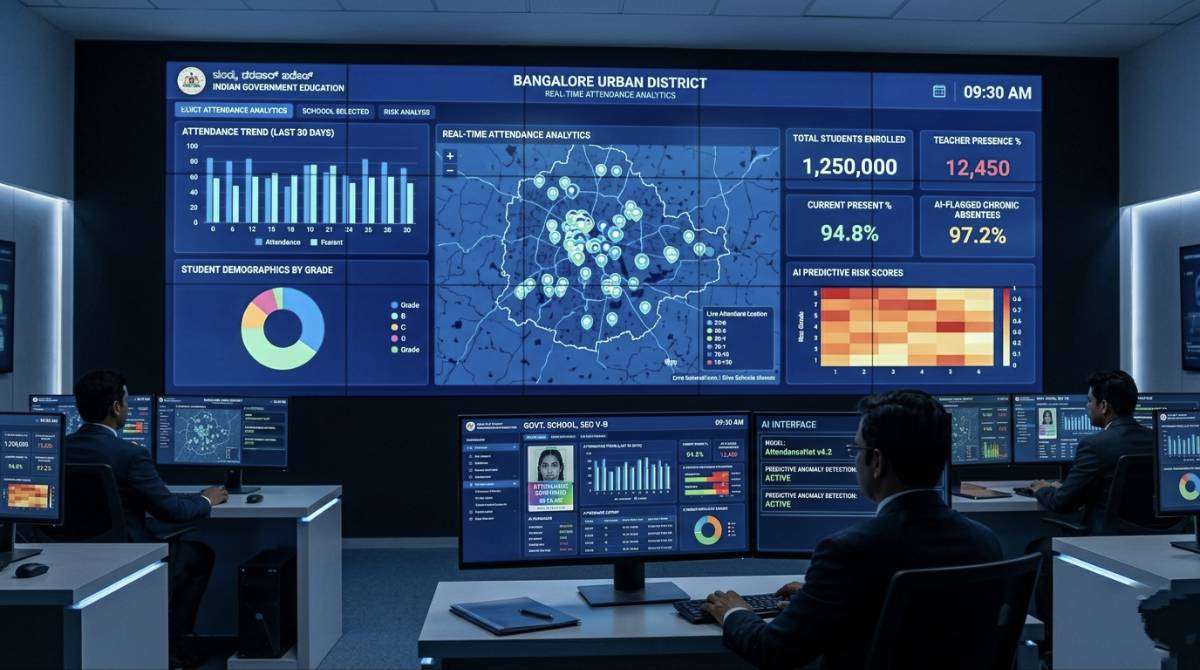 Digital system tracking school attendance using artificial intelligence