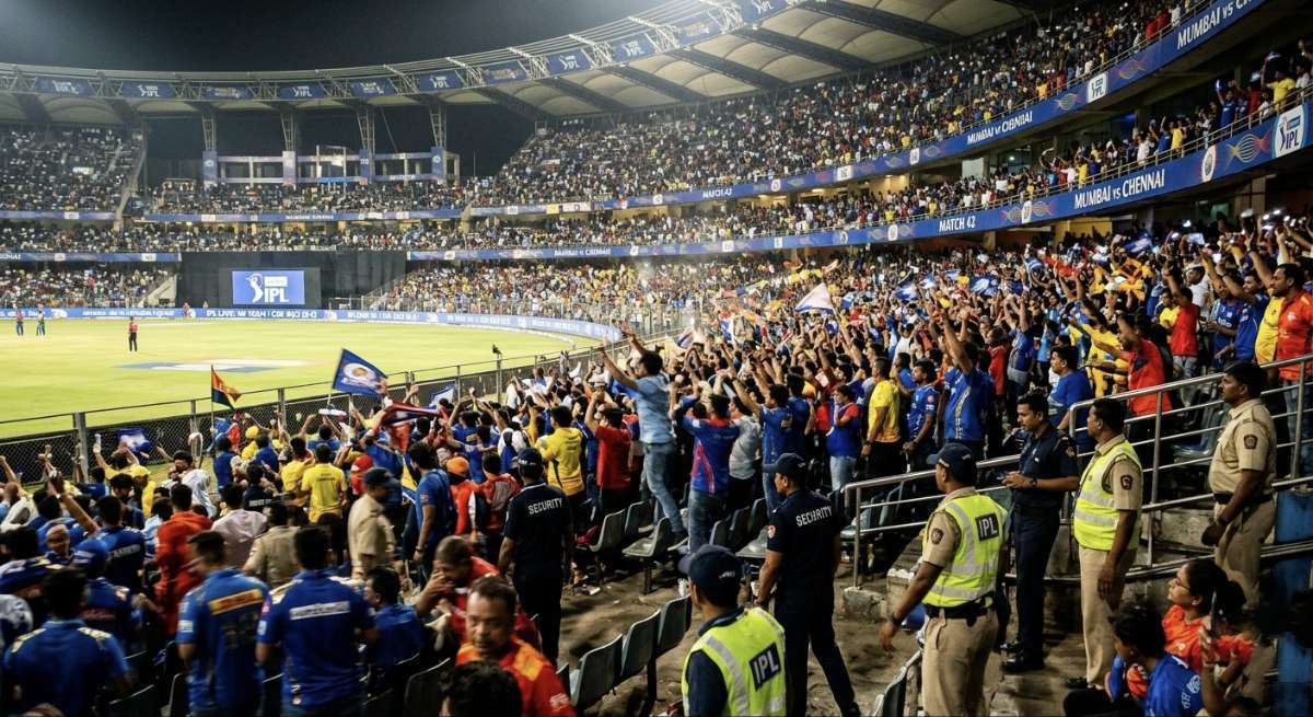 Crowd at IPL match Bengaluru stadium