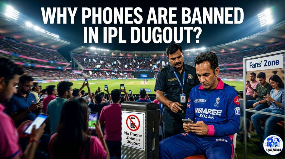 IPL dugout phone ban explanation with BCCI rules and stadium scene
