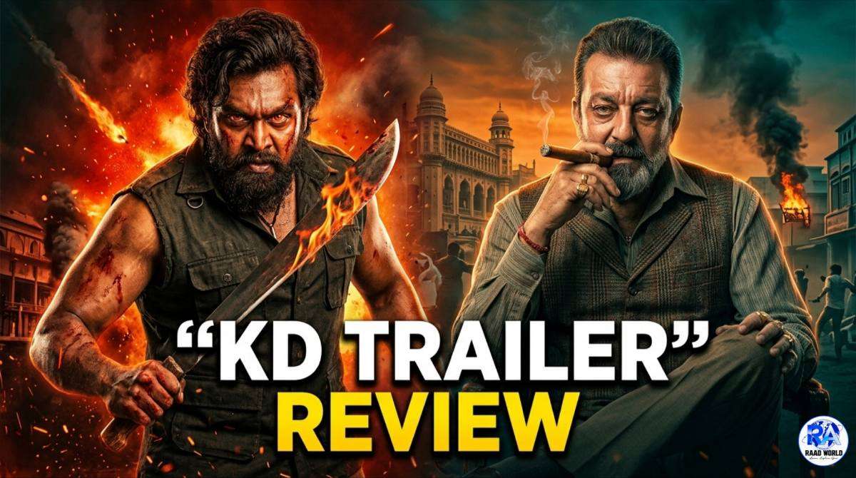 KD The Devil trailer review featuring Dhruva Sarja and Sanjay Dutt in a gangster action film 2026