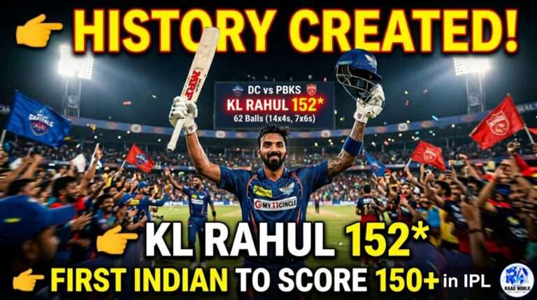 KL Rahul 152 IPL 2026 History Created First Indian 150