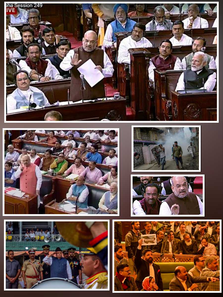 Indian Parliament debate during Article 370 removal in August 2019