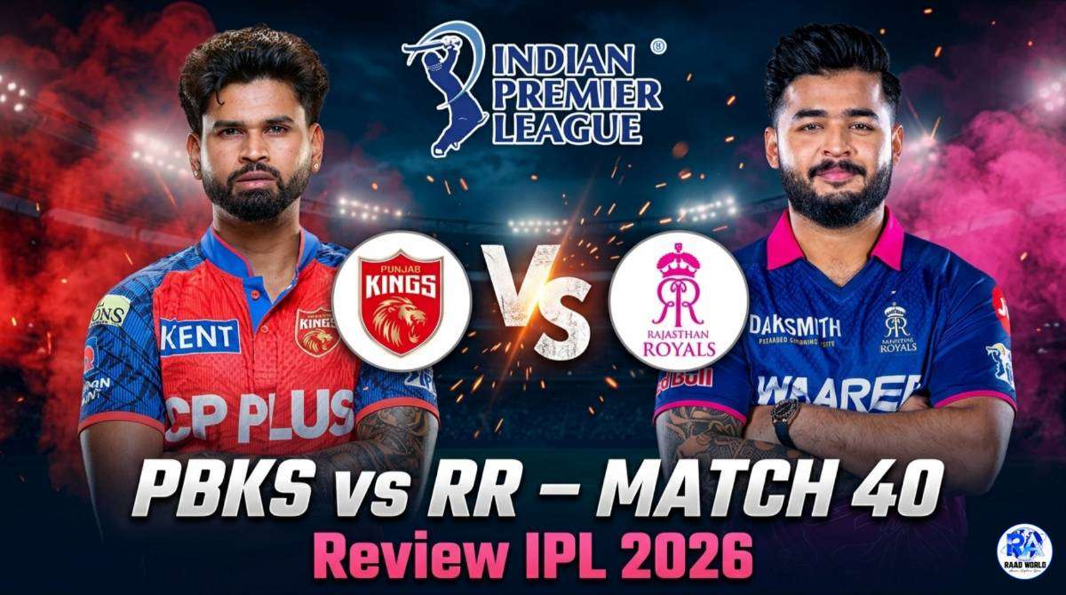 Punjab Kings vs Rajasthan Royals IPL 2026 match 40 Review