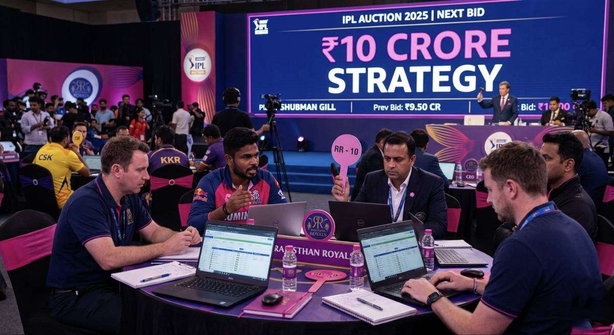 Rajasthan Royals IPL auction strategy 10 crore plan discussion room