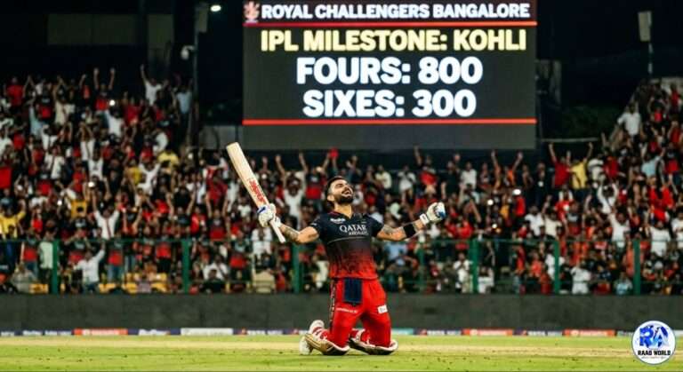 Virat Kohli IPL 2026 800 fours 300 sixes record