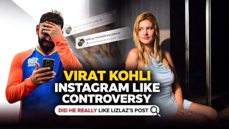 Virat Kohli Instagram like controversy with Lizlaz viral post fact check image