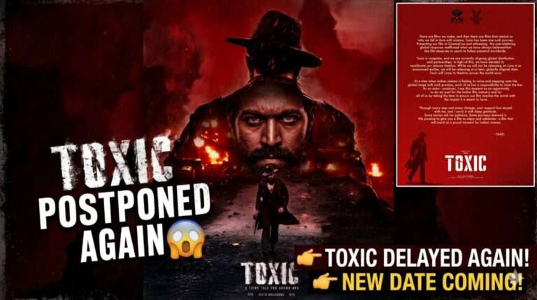 Yash Toxic movie postponed announcement red poster global release delay update