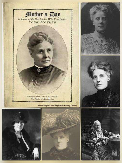Anna Jarvis founder of Mother’s Day historical black and white portrait