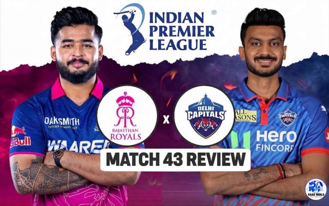 Rajasthan Royals vs Delhi Capitals IPL 2026 Match 43