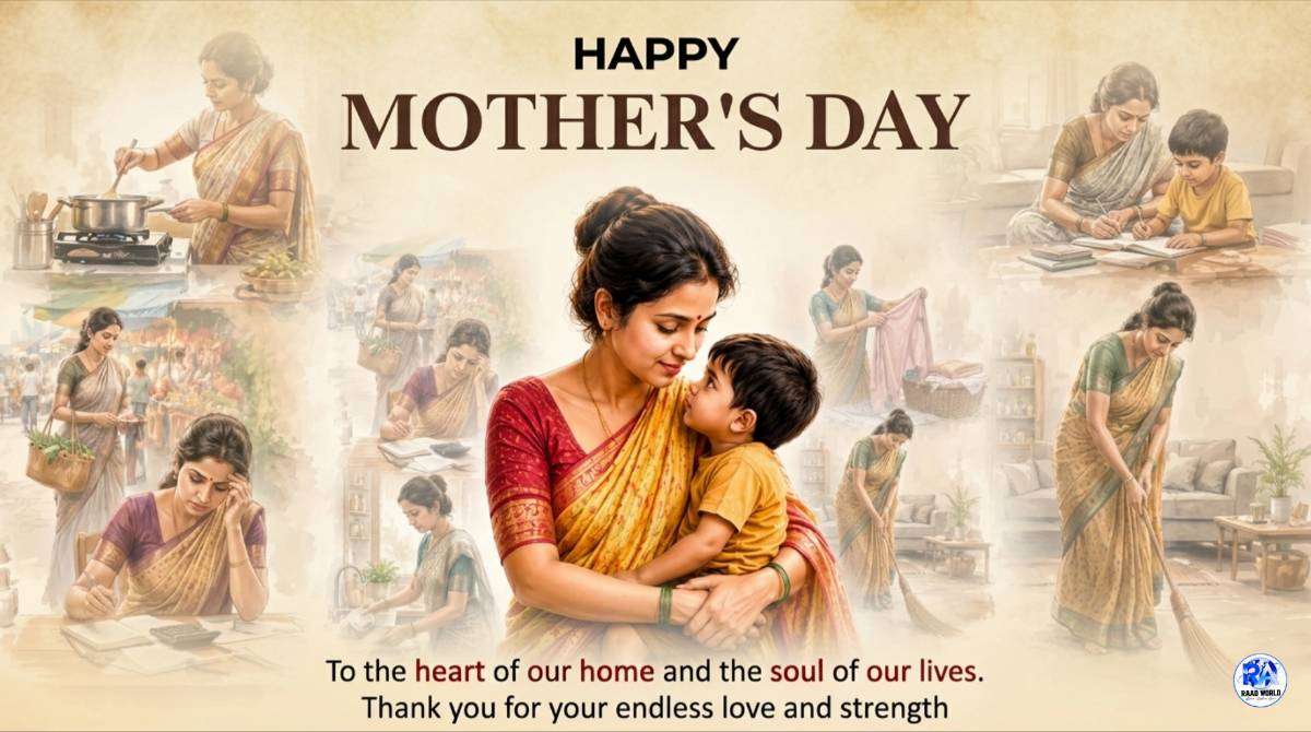 Origin of Mother's Day, Anna Jarvis, Mother and Son Illustration.