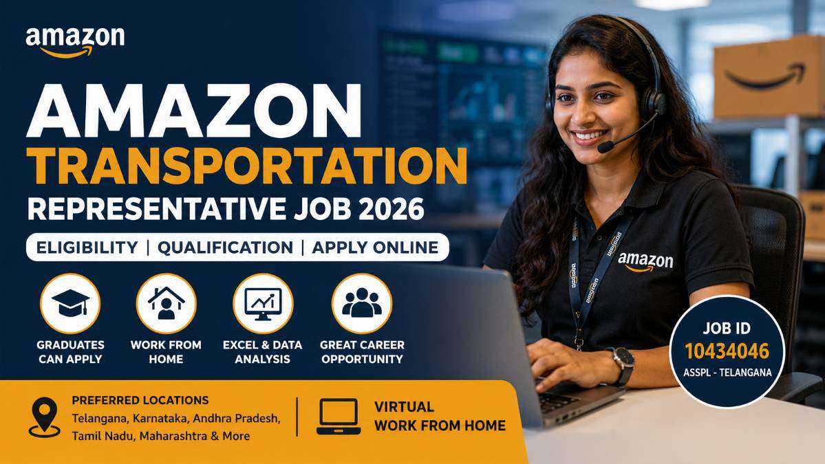 Amazon Transportation Representative Job 2026 eligibility qualification and apply online