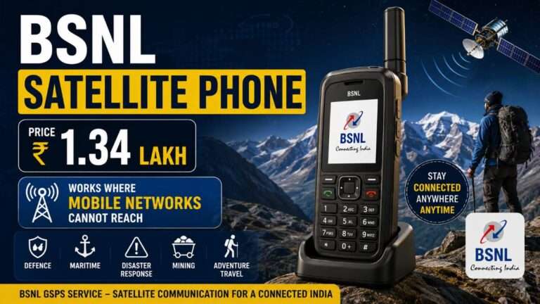 BSNL ₹1.34 lakh satellite phone for communication in remote areas without mobile network coverage