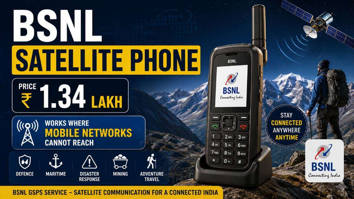 BSNL ₹1.34 lakh satellite phone for communication in remote areas without mobile network coverage