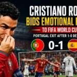 Cristiano Ronaldo emotional after Portugal's 1-0 defeat to Spain and World Cup 2026 exit