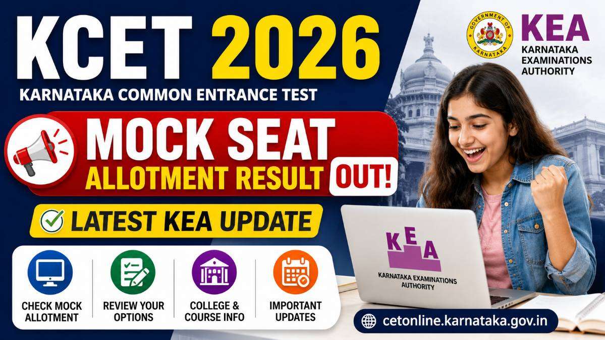 KCET 2026 Mock Seat Allotment Result Out Latest KEA UGCET Counselling Update
