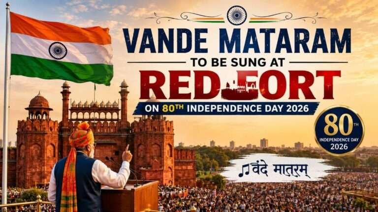 Vande Mataram to be sung from Red Fort ramparts during India's 80th Independence Day celebrations in 2026